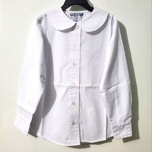 Genuine School Uniform, girls white long sleeve shirt. NWT